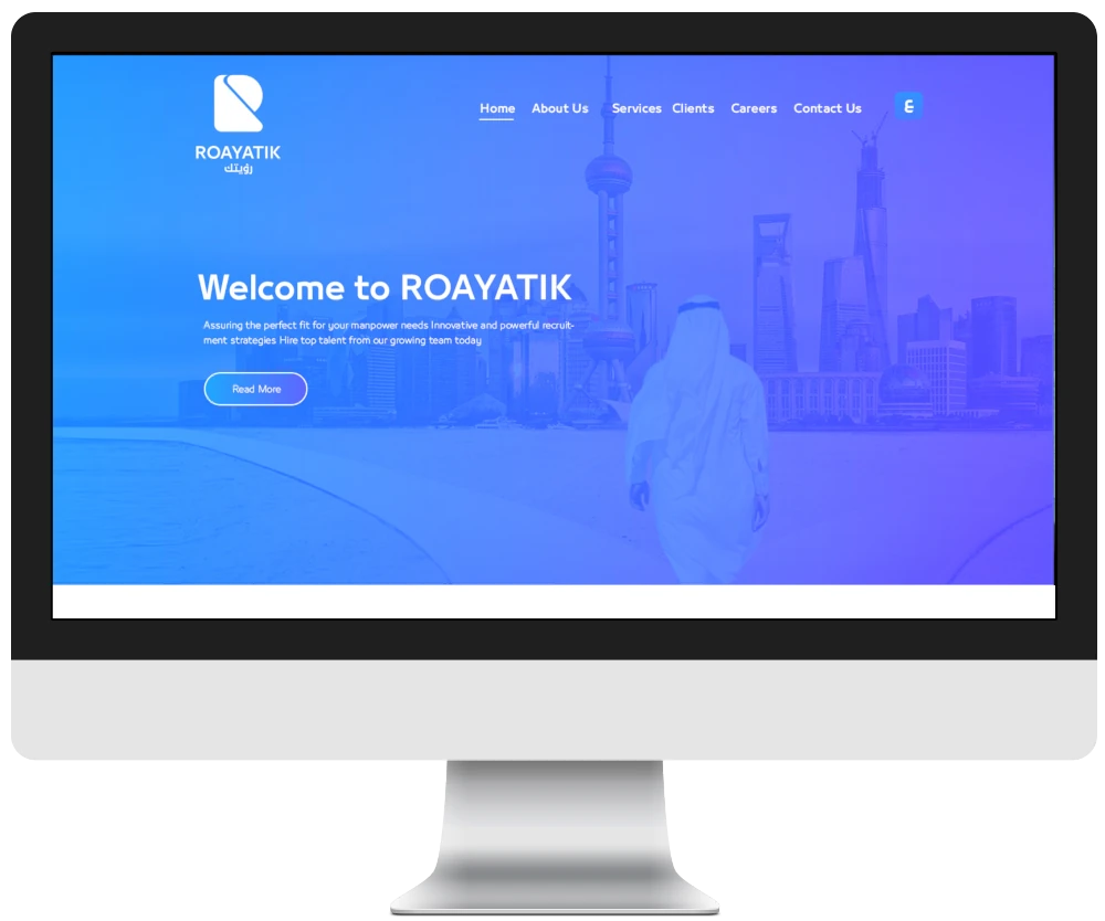 Screenshot of the Roayatik — Corporate Profile & HR Solutions Website